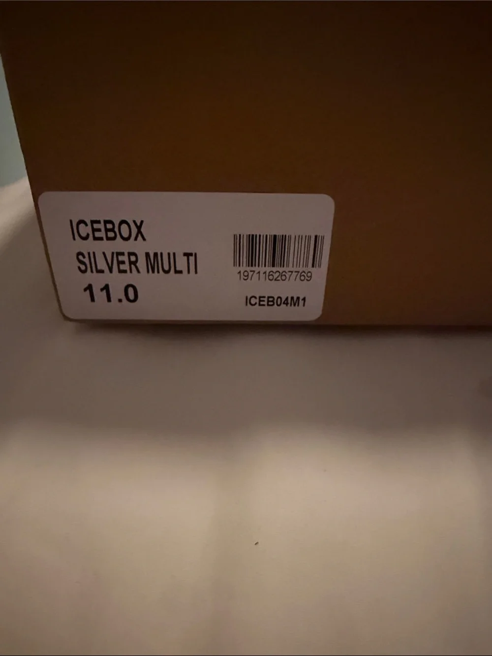 Steve Madden White and Silver Crystal-Embellished Men's Sneakers